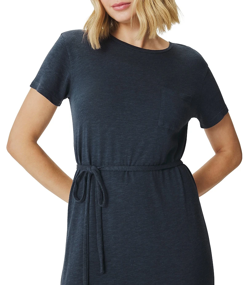 Splendid Keegan Crew Neck Short Sleeve Shirt Dress