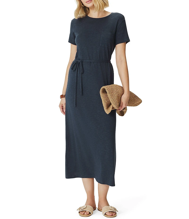 Splendid Keegan Crew Neck Short Sleeve Shirt Dress
