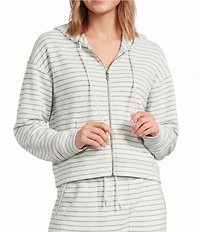 Splendid Kennedy Stripe Zip Up Coordinating Long Sleeve Jacket