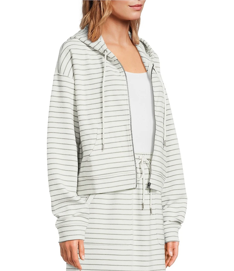 Splendid Kennedy Stripe Zip Up Coordinating Long Sleeve Jacket