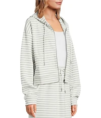 Splendid Kennedy Stripe Zip Up Coordinating Long Sleeve Jacket