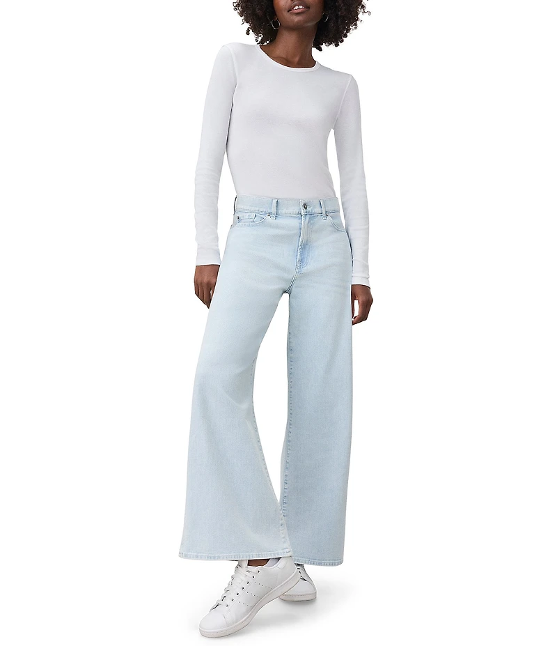 Splendid Knit Classic Crew Neck Long Sleeve Tee