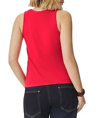 Splendid Knit Round Neck Sleeveless Tank