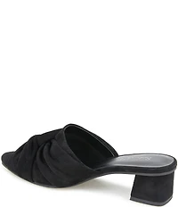 Splendid Lanis Knotted Suede Block Heel Mules