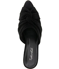 Splendid Lanis Knotted Suede Block Heel Mules