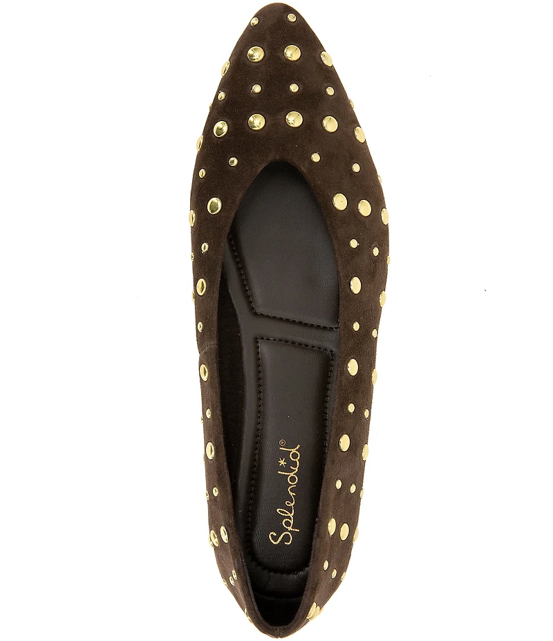 Splendid Latouche Studded Suede Ballet Flats