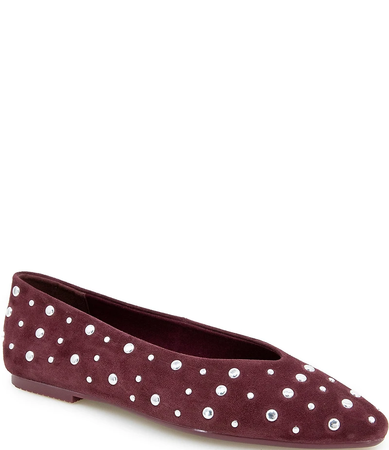Splendid Latouche Studded Suede Ballet Flats