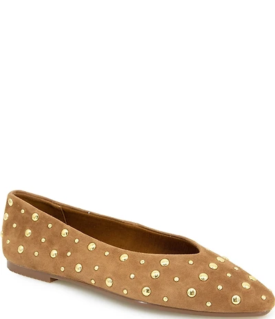 Splendid Latouche Studded Suede Ballet Flats