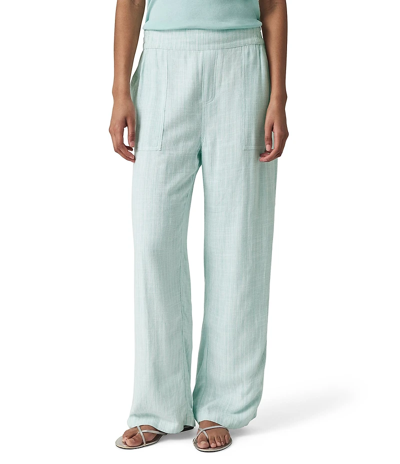 Splendid Layla Knit Striped Mid Rise Lounge Pants