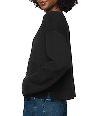 Splendid Libby Knit V-Neck Long Sleeve Cropped Cardigan