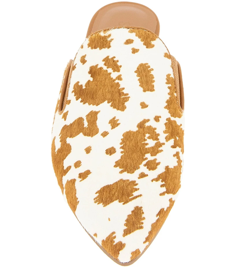 Splendid Liza Cow Print Calf Hair Mules