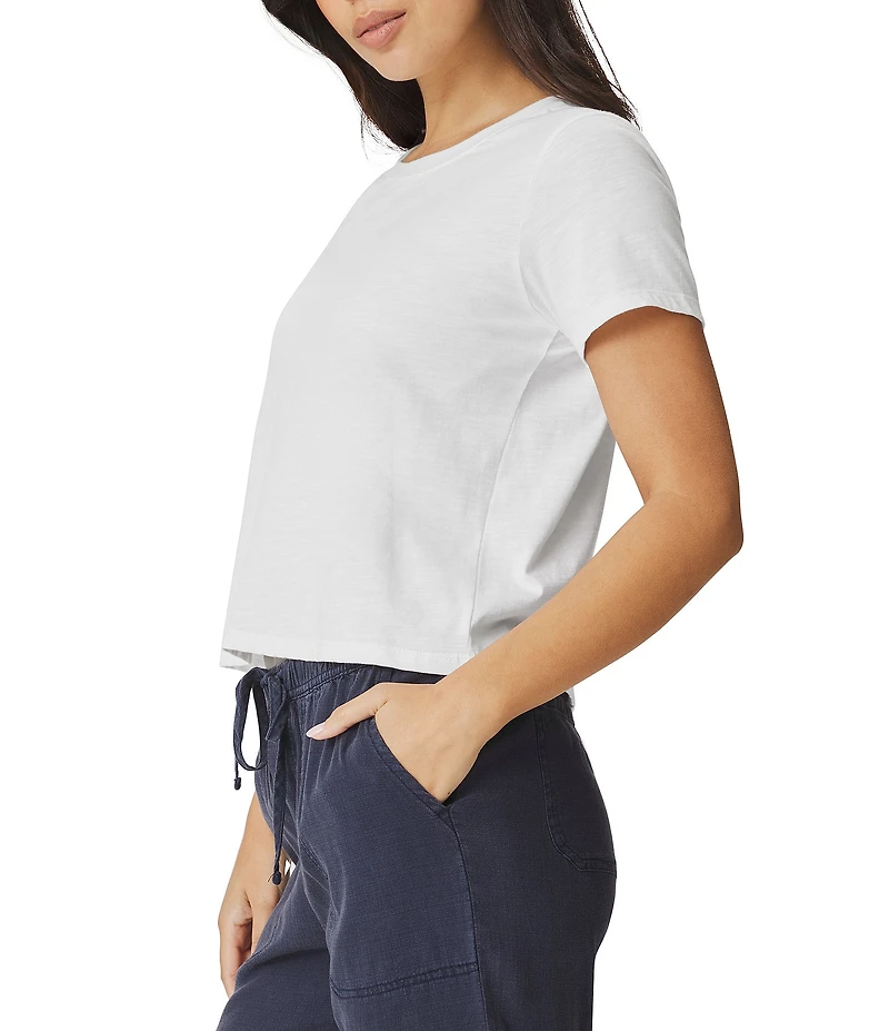 Splendid Louisa Knit Crew Neck Short Sleeve Shirt