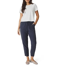 Splendid Louisa Knit Crew Neck Short Sleeve Shirt