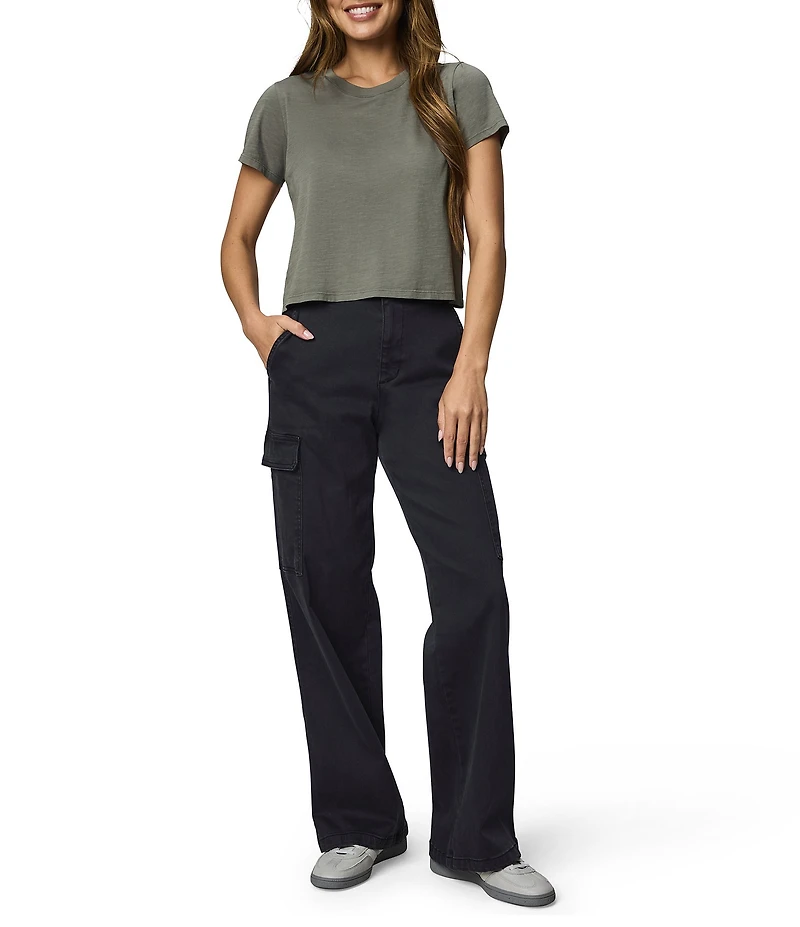 Splendid Louisa Knit Crew Neck Short Sleeve Shirt