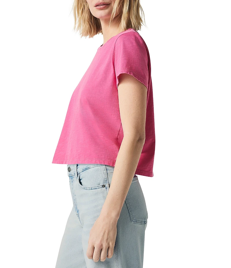 Splendid Louisa Knit Crew Neck Short Sleeve Shirt