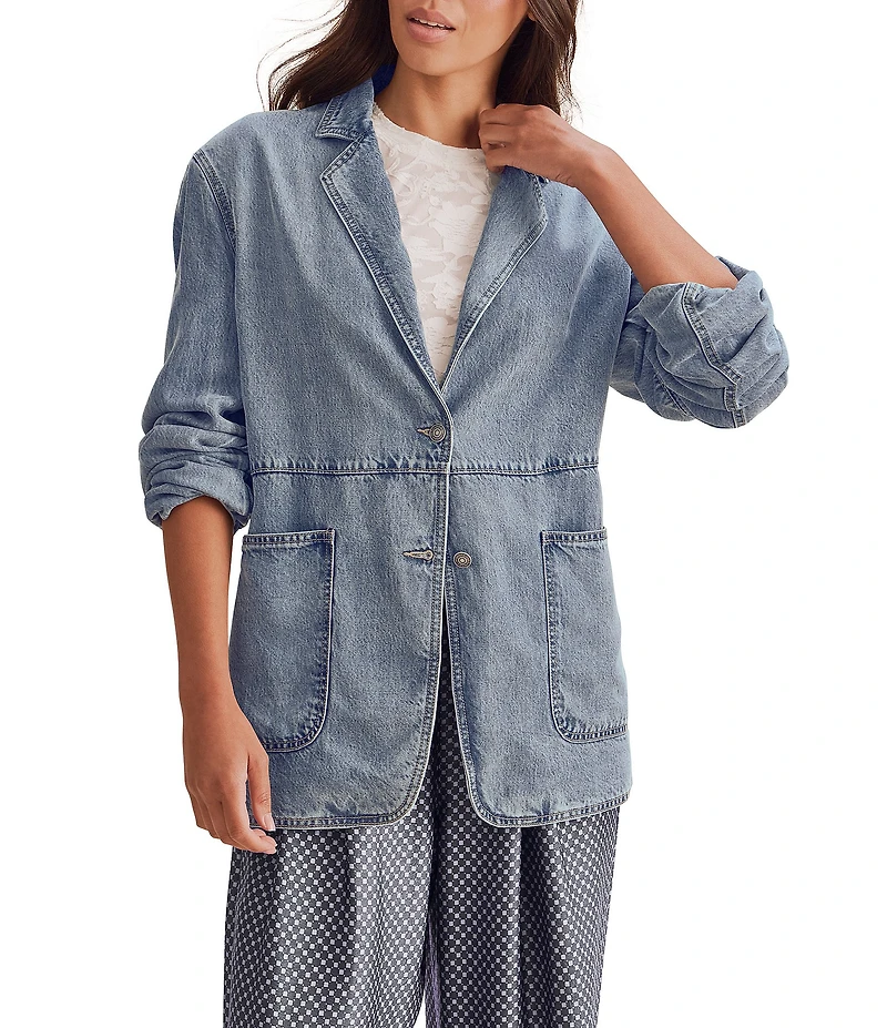 Splendid Lounge Denim Blazer