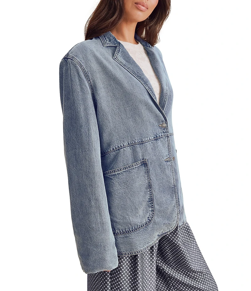 Splendid Lounge Denim Blazer