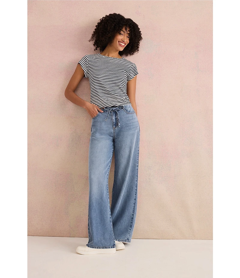 Splendid Lounge Denim Wide Leg Pants