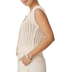 Splendid Luca Knit Button Front Vest