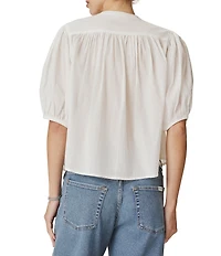 Splendid Madelyn Round Neck Short Sleeve Blouse