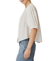 Splendid Madelyn Round Neck Short Sleeve Blouse