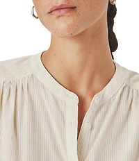 Splendid Madelyn Round Neck Short Sleeve Blouse