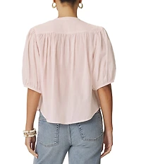 Splendid Madelyn Round Neck Short Sleeve Blouse