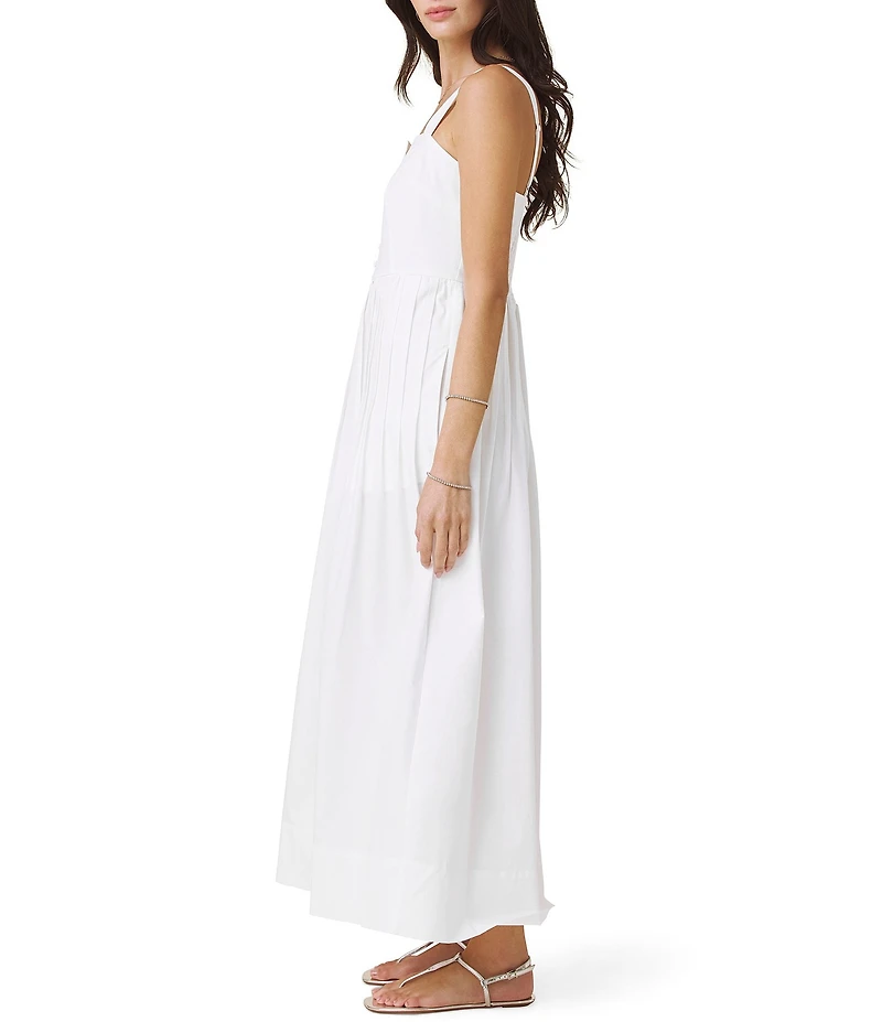 Splendid Maggie Square Neck Sleeveless Pintuck Dress