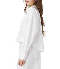 Splendid Mallory Poplin Collar Long Sleeve Button Front Shirt