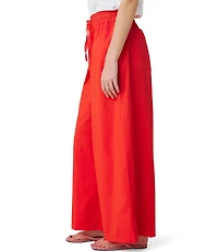 Splendid Mallory Poplin Elastic Waist Palazzo Pants