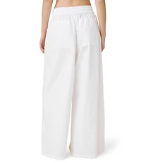 Splendid Mallory Poplin Elastic Waist Palazzo Pants