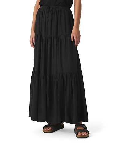 Splendid Melanie Knit Mid Rise A-Line Skirt