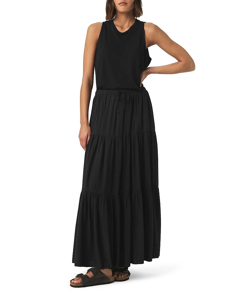 Splendid Melanie Knit Mid Rise A-Line Skirt