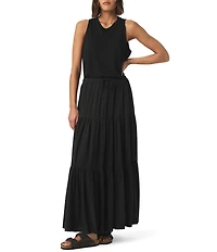 Splendid Melanie Knit Mid Rise A-Line Skirt