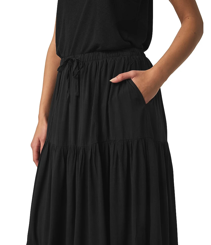 Splendid Melanie Knit Mid Rise A-Line Skirt