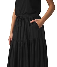 Splendid Melanie Knit Mid Rise A-Line Skirt