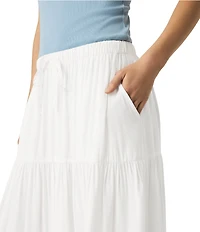 Splendid Melanie Knit Mid Rise A-Line Skirt