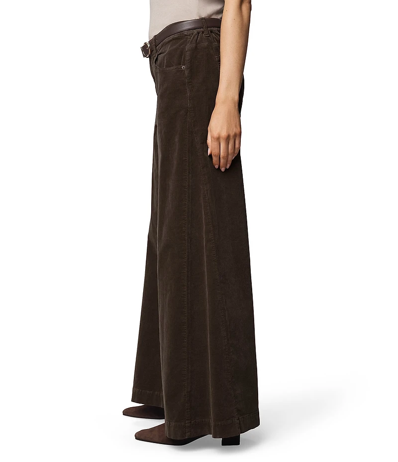 Splendid Monroe Corduroy Mid Rise Wide Leg Pants