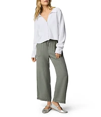 Splendid Nicolette Spread Collar Long Sleeve Polo Button Front Cardigan Sweater