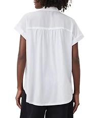 Splendid Paige Point Collar Short Sleeve Shirt