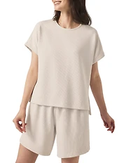 Splendid Scuba Knit Crew Neck Short Sleeve Tee
