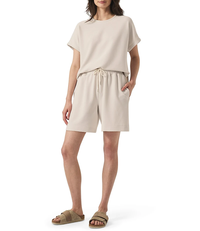 Splendid Scuba Knit Crew Neck Short Sleeve Tee