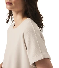 Splendid Scuba Knit Crew Neck Short Sleeve Tee