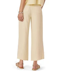 Splendid Soft Denim Cropped Drawstring Straight Leg Pants