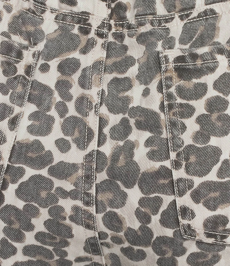 Splendid Soft Woven Leopard Print Mid Rise Drawstring Pants