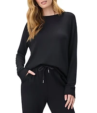 Splendid Supersoft Crew Neck Long Sleeve Pullover Shirt