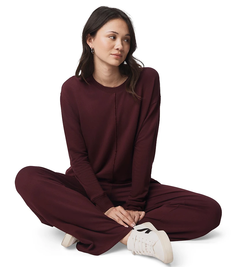 Splendid Supersoft Knit Round Neck Long Sleeve Top