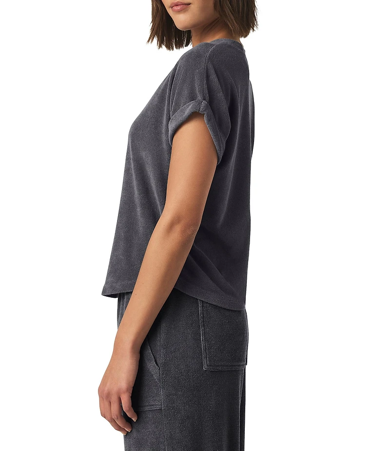 Splendid Taryn Knit Terry Crew Neck Short Sleeve Tee Shirt