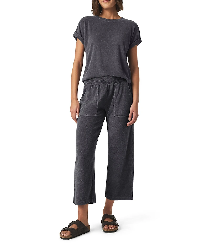 Splendid Taryn Knit Terry Crew Neck Short Sleeve Tee Shirt