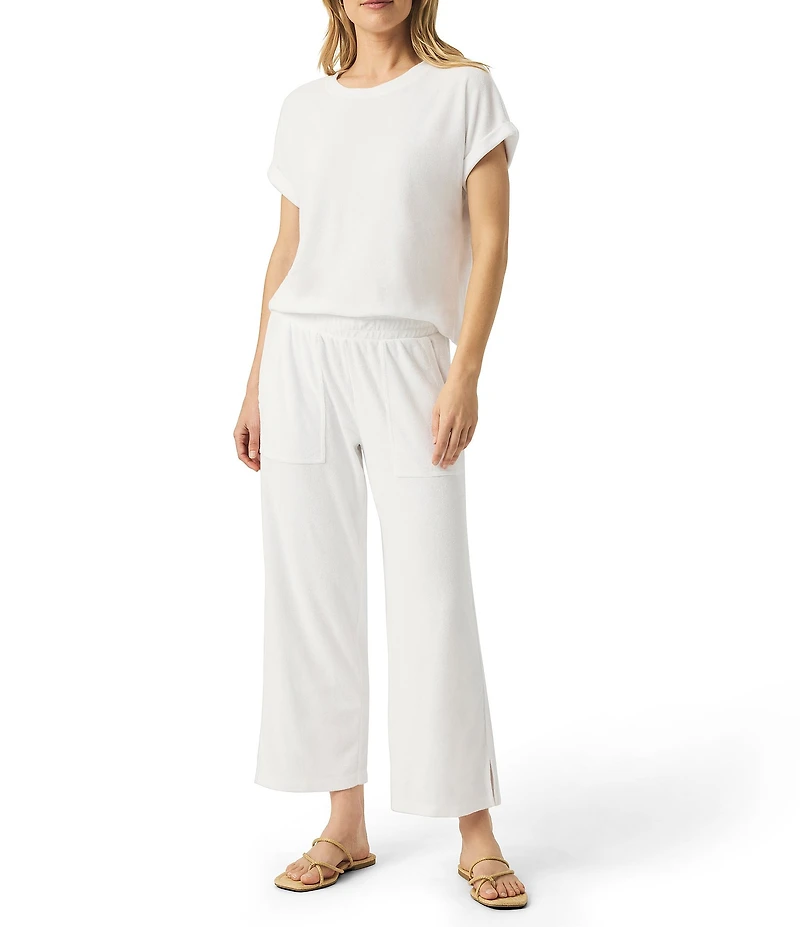 Splendid Taryn Knit Terry Crew Neck Short Sleeve Tee Shirt